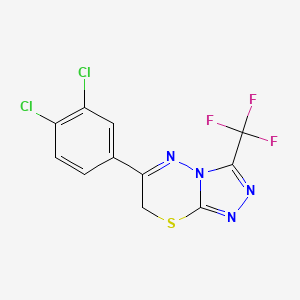 6-(3,4-dichlorophenyl)-3-(trifluoromethyl)-7H-[1,2,4]triazolo[3,4-b][1,3,4]thiadiazine