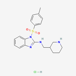 Piperidin-3-ylmethyl-[1-(toluene-4-sulfonyl)-1H-benzoimidazol-2-yl]-amine hydrochloride
