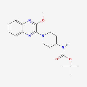 molecular formula C19H26N4O3 B1500579 [1-(3-Methoxy-quinoxalin-2-yl)-piperidin-4-yl]-carbamic acid tert-butyl ester CAS No. 1065484-42-5