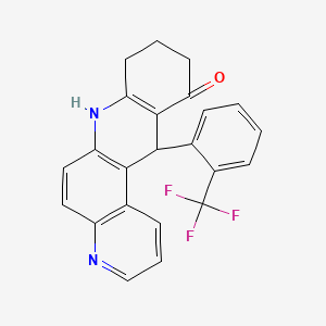 12-[2-(trifluoromethyl)phenyl]-8,9,10,12-tetrahydrobenzo[b][4,7]phenanthrolin-11(7H)-one