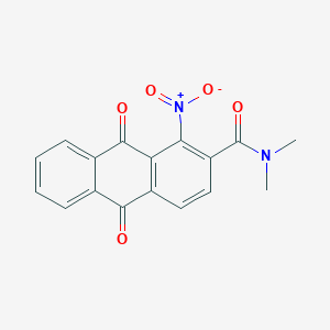 molecular formula C17H12N2O5 B15005807 N,N-dimethyl-1-nitro-9,10-dioxo-9,10-dihydroanthracene-2-carboxamide 