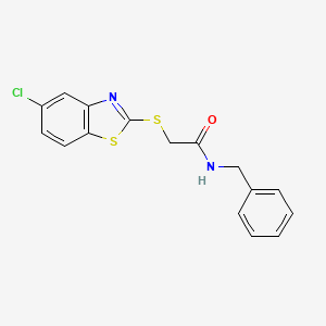 N-Benzyl-2-[(5-chloro-1,3-benzothiazol-2-yl)sulfanyl]acetamide