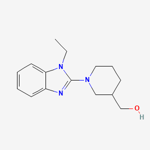 molecular formula C15H21N3O B1500582 [1-(1-Ethyl-1H-benzoimidazol-2-yl)-piperidin-3-yl]-methanol CAS No. 1065483-94-4