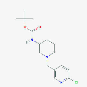 molecular formula C16H24ClN3O2 B1500585 [1-(6-Chloro-pyridin-3-ylmethyl)-piperidin-3-yl]-carbamic acid tert-butyl ester CAS No. 939986-37-5