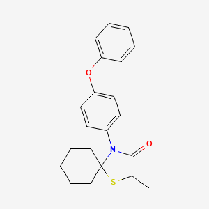 2-Methyl-4-(4-phenoxyphenyl)-1-thia-4-azaspiro[4.5]decan-3-one