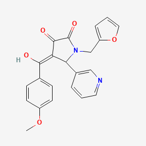 1-(furan-2-ylmethyl)-3-hydroxy-4-[(4-methoxyphenyl)carbonyl]-5-(pyridin-3-yl)-1,5-dihydro-2H-pyrrol-2-one