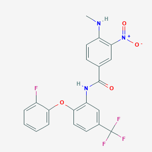 N-[2-(2-fluorophenoxy)-5-(trifluoromethyl)phenyl]-4-(methylamino)-3-nitrobenzamide