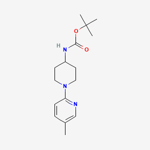 molecular formula C16H25N3O2 B1500596 tert-Butyl (1-(5-methylpyridin-2-yl)piperidin-4-yl)carbamate CAS No. 252578-18-0