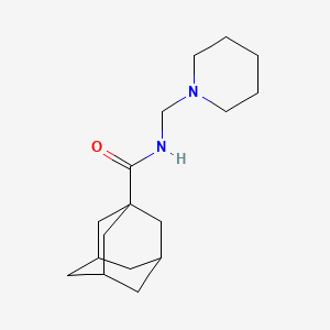 molecular formula C17H28N2O B15005970 N-[(Piperidin-1-YL)methyl]adamantane-1-carboxamide 