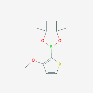 molecular formula C11H17BO3S B1500601 2-(3-Methoxythiophen-2-yl)-4,4,5,5-tetramethyl-1,3,2-dioxaborolane CAS No. 1310384-98-5