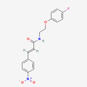 (2E)-N-[2-(4-fluorophenoxy)ethyl]-3-(4-nitrophenyl)prop-2-enamide