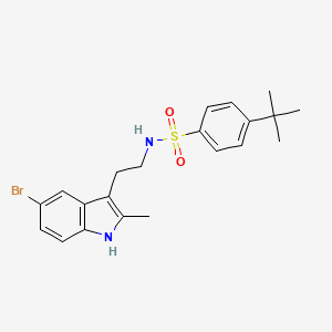 N-[2-(5-bromo-2-methyl-1H-indol-3-yl)ethyl]-4-tert-butylbenzenesulfonamide