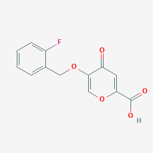 5-[(2-fluorobenzyl)oxy]-4-oxo-4H-pyran-2-carboxylic acid