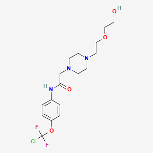 molecular formula C17H24ClF2N3O4 B15006093 N-{4-[chloro(difluoro)methoxy]phenyl}-2-{4-[2-(2-hydroxyethoxy)ethyl]piperazin-1-yl}acetamide 