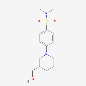 4-(3-(hydroxymethyl)piperidin-1-yl)-N,N-dimethylbenzenesulfonamide