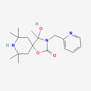 molecular formula C18H27N3O3 B15006131 4-Hydroxy-4,7,7,9,9-pentamethyl-3-(pyridin-2-ylmethyl)-1-oxa-3,8-diazaspiro[4.5]decan-2-one 