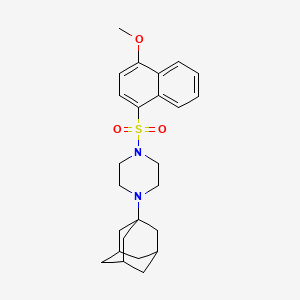 4-Adamantanyl-1-[(4-methoxynaphthyl)sulfonyl]piperazine