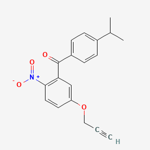 (4-Isopropylphenyl)(2-nitro-5-(prop-2-yn-1-yloxy)phenyl)methanone