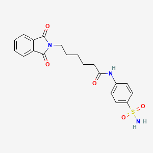 6-(1,3-dioxo-1,3-dihydro-2H-isoindol-2-yl)-N-(4-sulfamoylphenyl)hexanamide