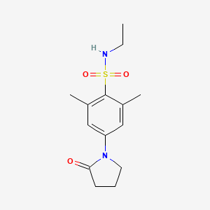 N-ethyl-2,6-dimethyl-4-(2-oxopyrrolidin-1-yl)benzenesulfonamide