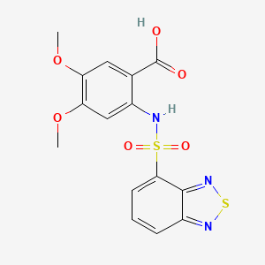 2-[(2,1,3-Benzothiadiazol-4-ylsulfonyl)amino]-4,5-dimethoxybenzoic acid