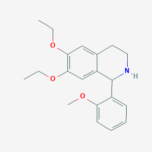 molecular formula C20H25NO3 B15006274 6,7-Diethoxy-1-(2-methoxyphenyl)-1,2,3,4-tetrahydroisoquinoline 