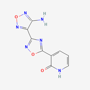 3-[3-(4-Amino-1,2,5-oxadiazol-3-yl)-1,2,4-oxadiazol-5-yl]pyridin-2-ol