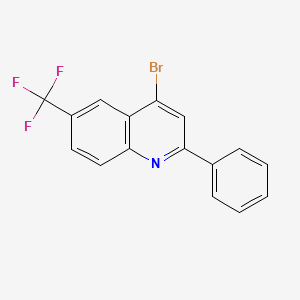 molecular formula C16H9BrF3N B1500629 4-Bromo-2-phenyl-6-(trifluoromethyl)quinoline CAS No. 1189106-10-2