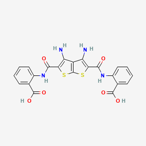 2,2'-[(3,4-Diaminothieno[2,3-b]thiene-2,5-diyl)bis(carbonylimino)]dibenzoic acid