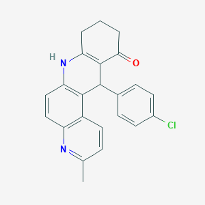 12-(4-chlorophenyl)-3-methyl-8,9,10,12-tetrahydrobenzo[b][4,7]phenanthrolin-11(7H)-one