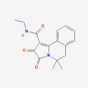 N-ethyl-5,5-dimethyl-2,3-dioxo-2,3,5,6-tetrahydropyrrolo[2,1-a]isoquinoline-1-carboxamide