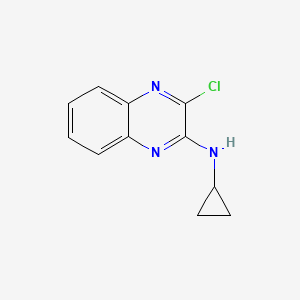 molecular formula C11H10ClN3 B1500643 (3-Chloro-quinoxalin-2-yl)-cyclopropyl-amine CAS No. 1146080-50-3