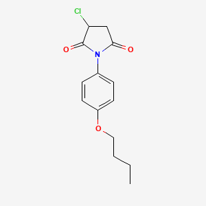 1-(4-Butoxyphenyl)-3-chloropyrrolidine-2,5-dione