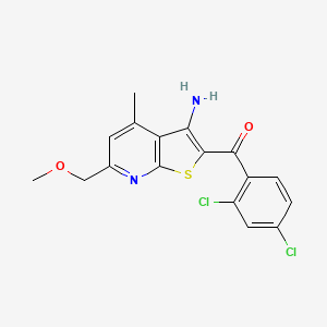 [3-Amino-6-(methoxymethyl)-4-methylthieno[2,3-b]pyridin-2-yl](2,4-dichlorophenyl)methanone