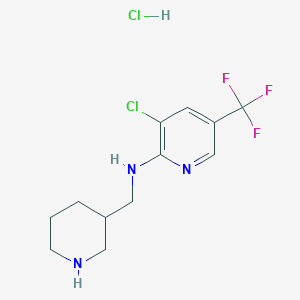 (3-Chloro-5-trifluoromethyl-pyridin-2-yl)-piperidin-3-ylmethyl-amine hydrochloride