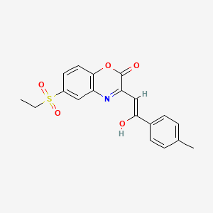 6-Ethanesulfonyl-3-(2-oxo-2-p-tolyl-ethylidene)-3,4-dihydro-benzo[1,4]oxazin-2-one