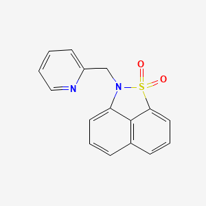 2H-Naphtho[1,8-cd]isothiazole, 2-pyridin-2-ylmethyl-, 1,1-dioxide