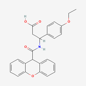 molecular formula C25H23NO5 B15006553 3-(4-ethoxyphenyl)-3-[(9H-xanthen-9-ylcarbonyl)amino]propanoic acid 