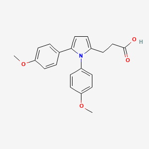 3-[1,5-bis(4-methoxyphenyl)-1H-pyrrol-2-yl]propanoic acid