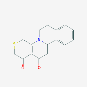 4-thia-1-azatetracyclo[8.8.0.02,7.011,16]octadeca-2(7),11,13,15-tetraene-6,8-dione