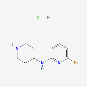 molecular formula C10H15BrClN3 B1500665 (6-Bromo-pyridin-2-yl)-piperidin-4-yl-amine hydrochloride CAS No. 1185315-52-9