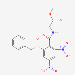 methyl N-{[2-(benzylsulfinyl)-4,6-dinitrophenyl]carbonyl}glycinate