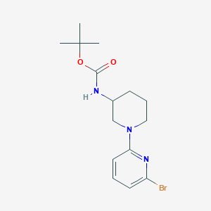 B1500666 tert-Butyl (1-(6-bromopyridin-2-yl)piperidin-3-yl)carbamate CAS No. 1065484-35-6