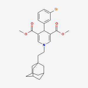 3,5-Dimethyl 1-[2-(adamantan-1-YL)ethyl]-4-(3-bromophenyl)-1,4-dihydropyridine-3,5-dicarboxylate