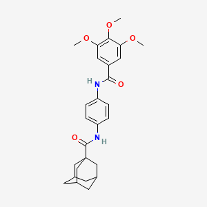 N-[4-(3,4,5-Trimethoxybenzamido)phenyl]adamantane-1-carboxamide