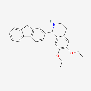 molecular formula C26H27NO2 B15006744 6,7-diethoxy-1-(9H-fluoren-2-yl)-1,2,3,4-tetrahydroisoquinoline 