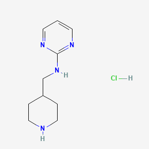 molecular formula C10H17ClN4 B1500677 Piperidin-4-ylmethyl-pyrimidin-2-yl-amine hydrochloride CAS No. 1185314-62-8