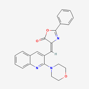 4-(2-Morpholin-4-yl-quinolin-3-ylmethylene)-2-phenyl-4H-oxazol-5-one