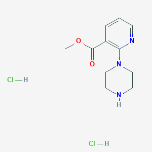 molecular formula C11H17Cl2N3O2 B1500683 Methyl 2-(piperazin-1-yl)nicotinate dihydrochloride CAS No. 1185317-00-3