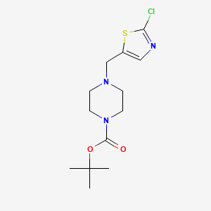 molecular formula C13H20ClN3O2S B1500685 4-(2-Chloro-thiazol-5-ylmethyl)-piperazine-1-carboxylic acid tert-butyl ester CAS No. 939986-53-5